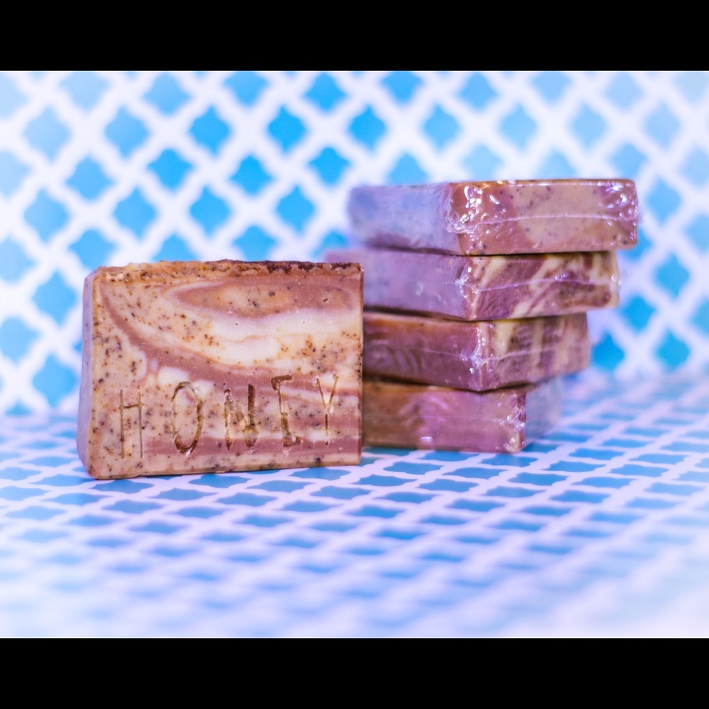 Honey chai latte hand made cold process soap bar